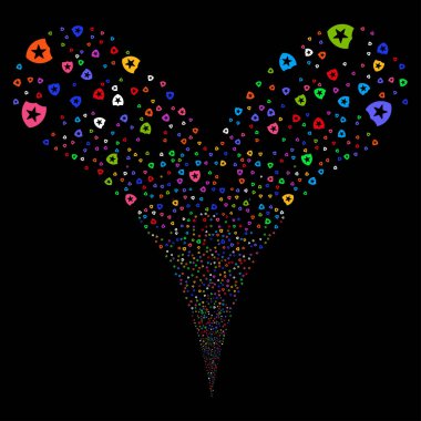 Guard çift havai fişek akışı