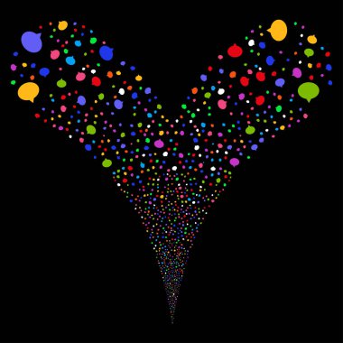 İpucu çift havai fişek akışı