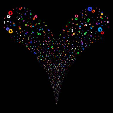 Entegrasyon çift havai fişek akışı