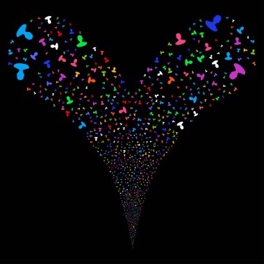 Kişi çift havai fişek akışı