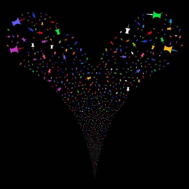 PIN çift havai fişek akışı