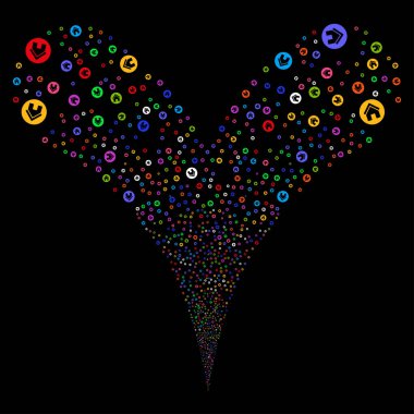 Real Estate çift havai fişek akışı