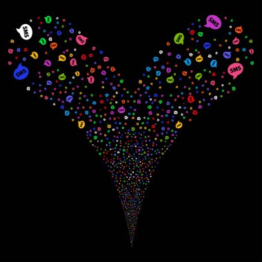 SMS çift havai fişek akışı