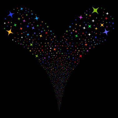 Alan Star çift havai fişek akışı