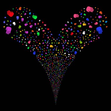 Stop el çift havai fişek akışı