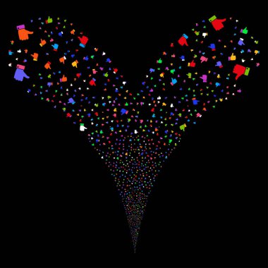 Çift havai fişek akış başparmak