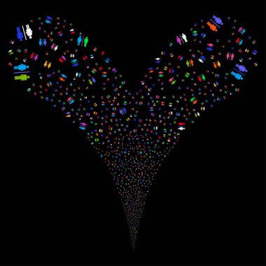 Tuvalet çift havai fişek akışı