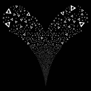 Dikkat çift havai fişek akışı