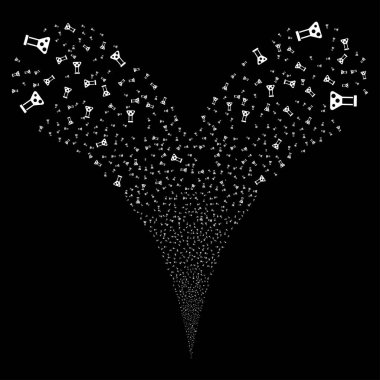 Kimya çift havai fişek akışı