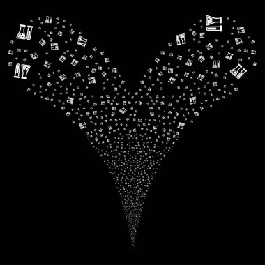 Kimya çift havai fişek akışı