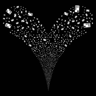 Kredi kartı çift havai fişek akışı