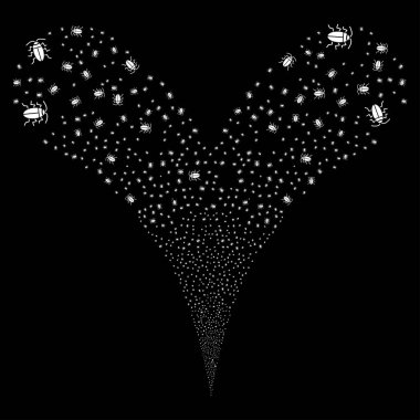 Cucaracha çift havai fişek akışı