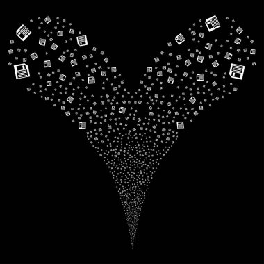 Yumuşak ve sarkık yuvarlak yüzey çift havai fişek akışı