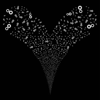 Gears'ı çift havai fişek akışı