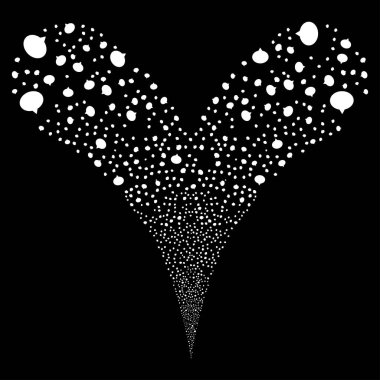 İpucu çift havai fişek akışı