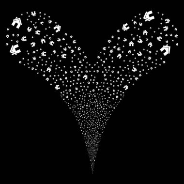 Ev çift havai fişek akışı