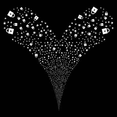 Kilit çift havai fişek akışı