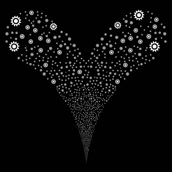 Dişli Çift havai fişek akışı