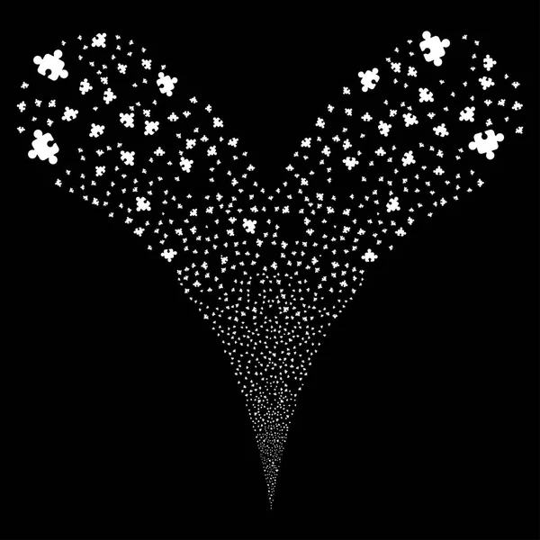 Bileşeni çift havai fişek akışı