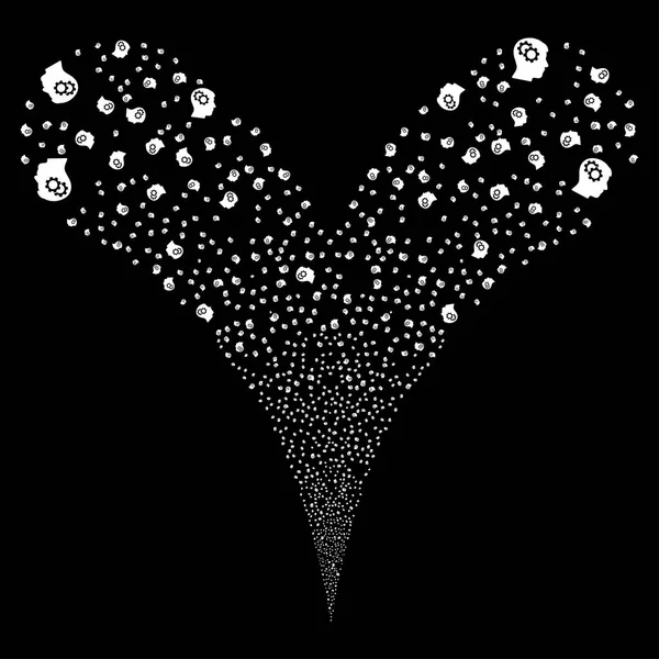 Akıl Gears çift havai fişek akışı