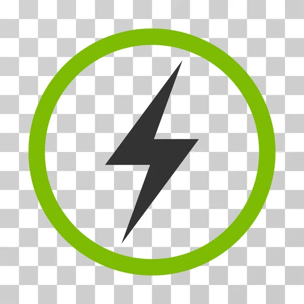 Elektriciteit symboolpictogram afgeronde Vector — Stockvector
