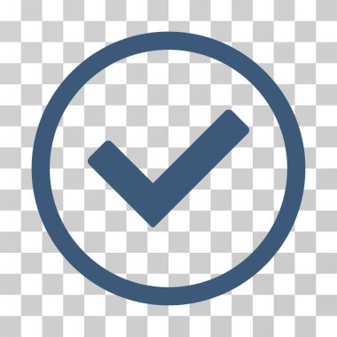 Tamam yuvarlak vektör simgesi