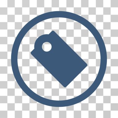 Etiketi yuvarlak vektör simgesi