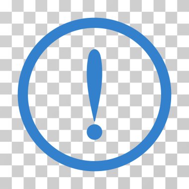 Ünlem işareti vektör simge yuvarlak