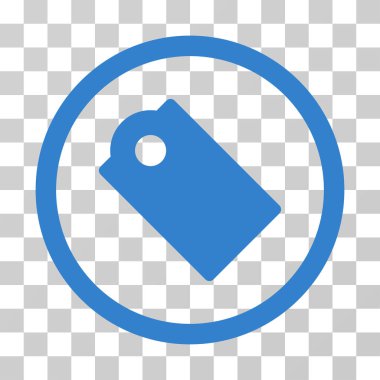 Etiketi yuvarlak vektör simgesi