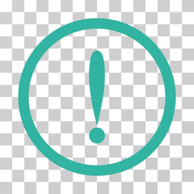 Ünlem işareti vektör simge yuvarlak