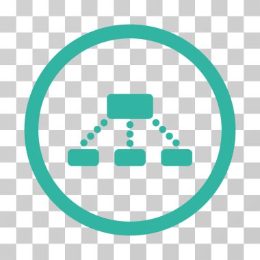 Hiyerarşi yuvarlak vektör simgesi