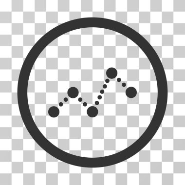 Grafik yuvarlak vektör simgesi