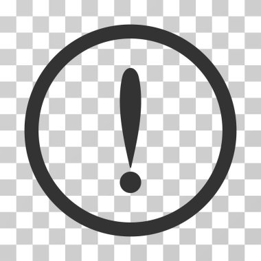 Ünlem işareti vektör simge yuvarlak