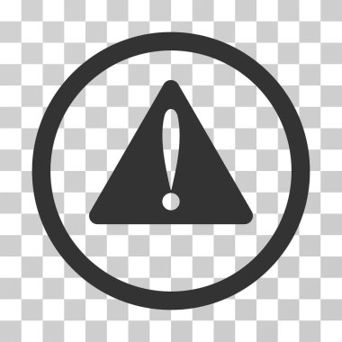 Uyarı hata vektör simge yuvarlak