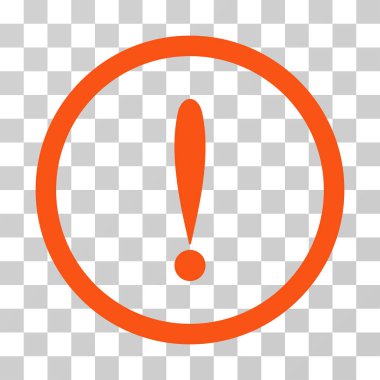 Ünlem işareti vektör simge yuvarlak