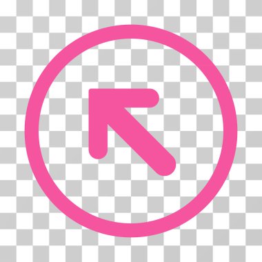 Yukarı yönlü vektör simgesi sol ok