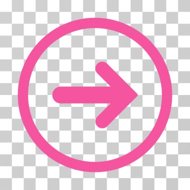 Vektör simge ok sağ yuvarlak