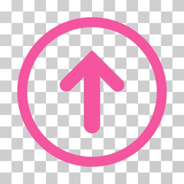 Yuvarlak vektör simge yukarı ok