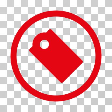 Etiketi yuvarlak vektör simgesi