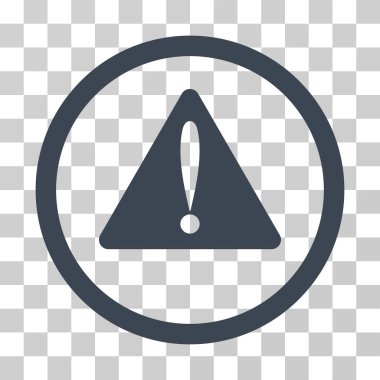 Uyarı hata vektör simge yuvarlak