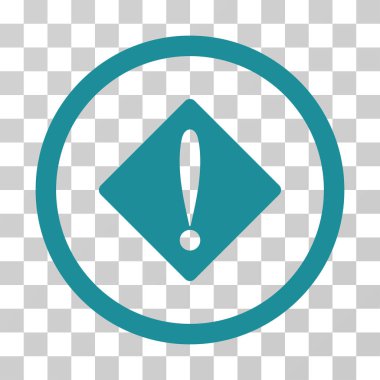 Sorun yuvarlak vektör simgesi