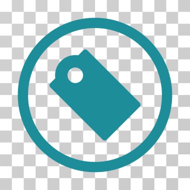 Etiketi yuvarlak vektör simgesi