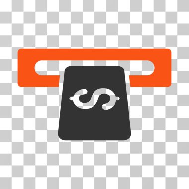 Bankacılık makine vektör simgesi