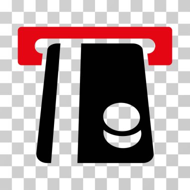 Bankacılık hizmeti vektör simgesi otomatik