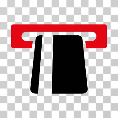 Bankacılık hizmeti vektör simgesi otomatik