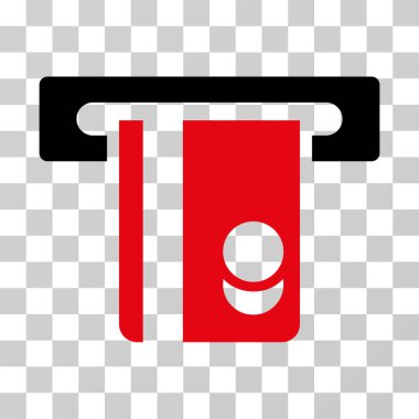 Bankacılık hizmeti vektör simgesi otomatik