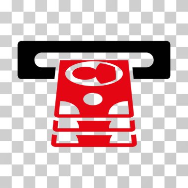 Bankamatiğe vektör simgesi