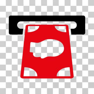 Bankamatiğe vektör simgesi