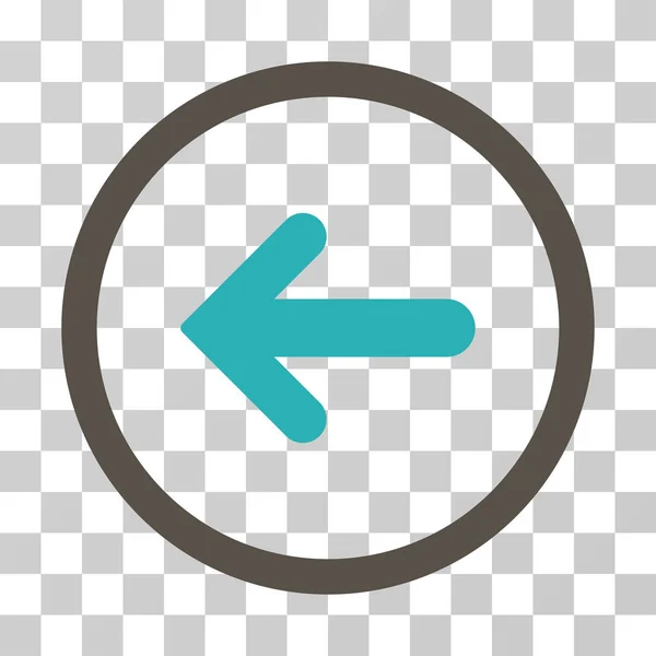 Flecha izquierda redondeada Vector icono — Vector de stock