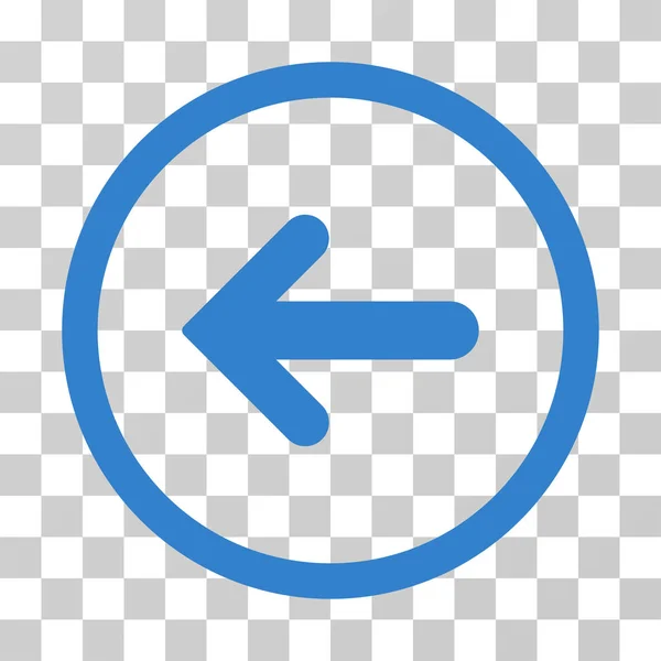Flecha izquierda redondeada Vector icono — Archivo Imágenes Vectoriales